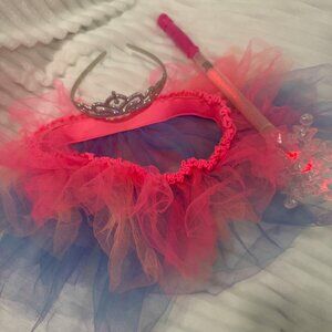 Danskin girls tutu tiara light up wand
